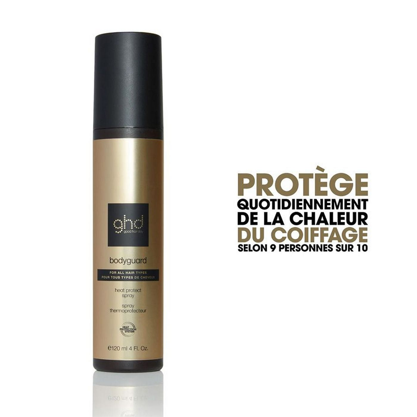 Duo Brosse chauffante volume rise + Spray thermoprotecteur tous types de cheveux bodyguard 120ml