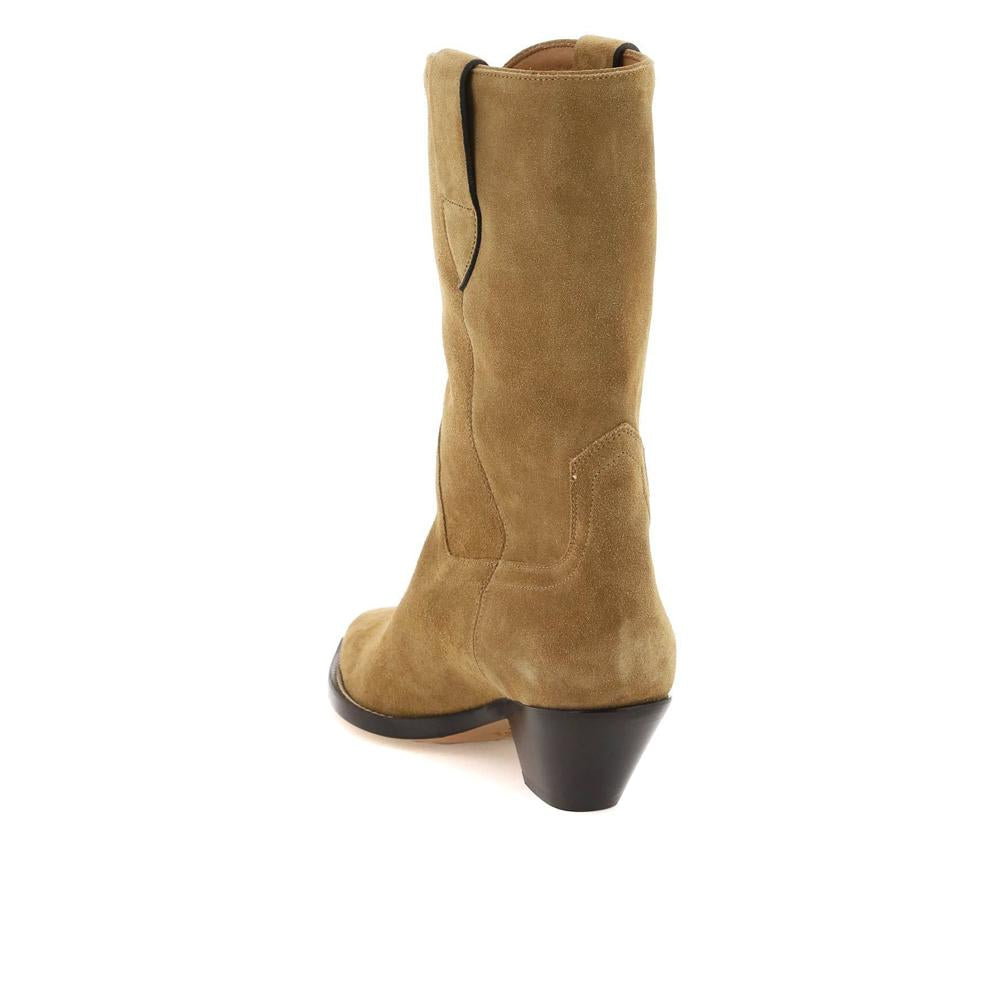 Bottes Isabel Marant Dahope Suede Boots - Beige - Femme