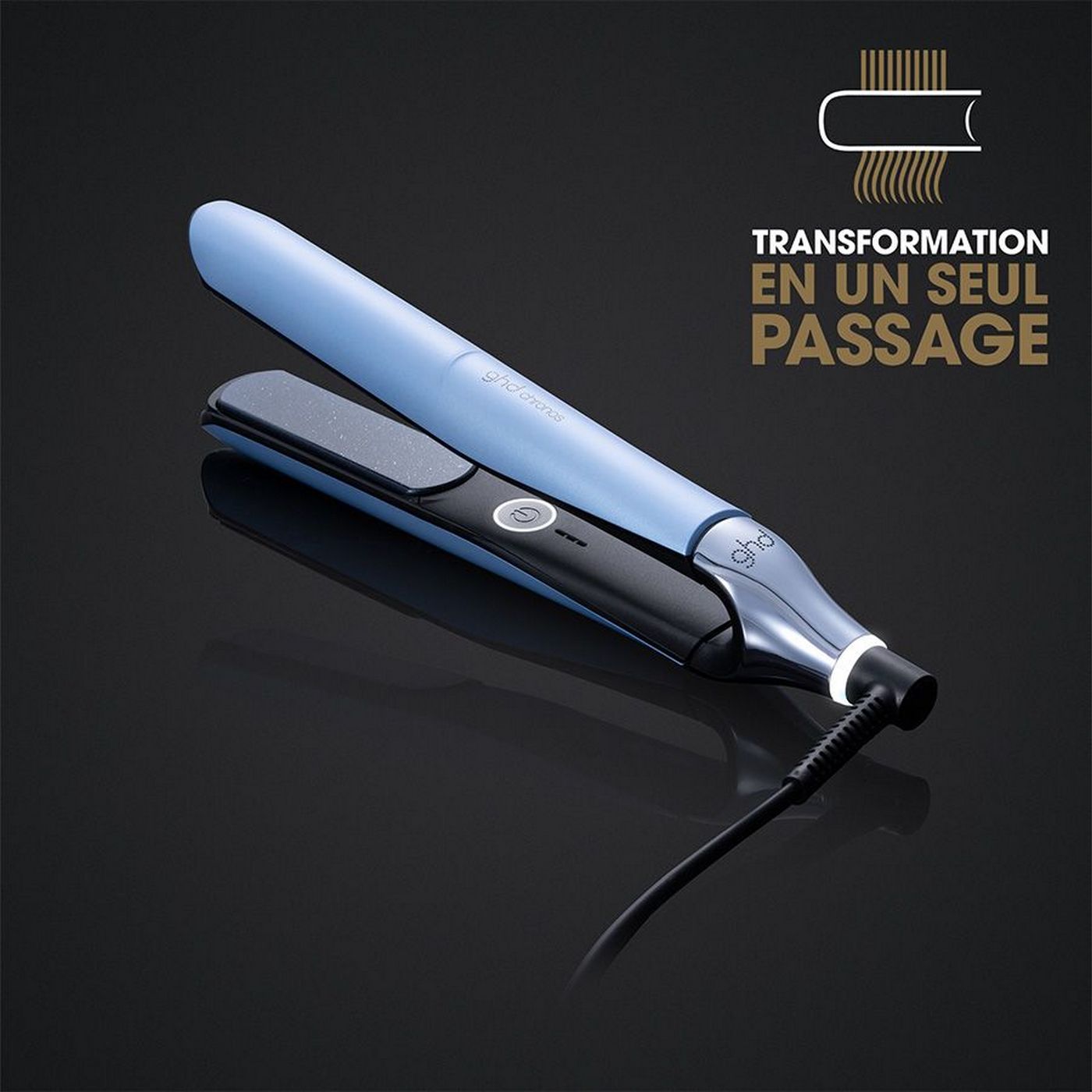 Coffret Lisseur Ghd Chronos + Sèche-Cheveux Ghd Helios - Collection Ghd Iced Luxe